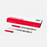 montblanc - 2 recharges pour stylo bille (m) rouge modène