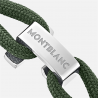 montblanc - bracelet wrap me en nylon et acier vert