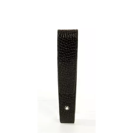 Montblanc - Etui 2 Stylos, Cuir De Veau Moka Façon Alligator