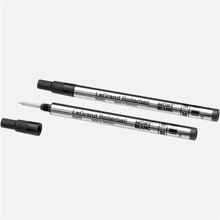 montblanc - 2 recharges pour rollerball legrand (m) mystery black