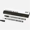 montblanc - 2 recharges pour rollerball legrand (m) mystery black