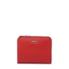 lancel - portefeuille compact medium zippé lettrines graine