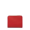 lancel - portefeuille compact medium zippé lettrines graine