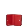 lancel - portefeuille compact medium zippé lettrines graine