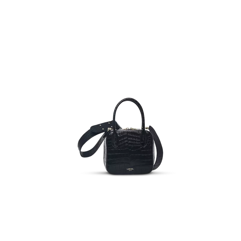 lancel - sac rabat alice facon croco brillant