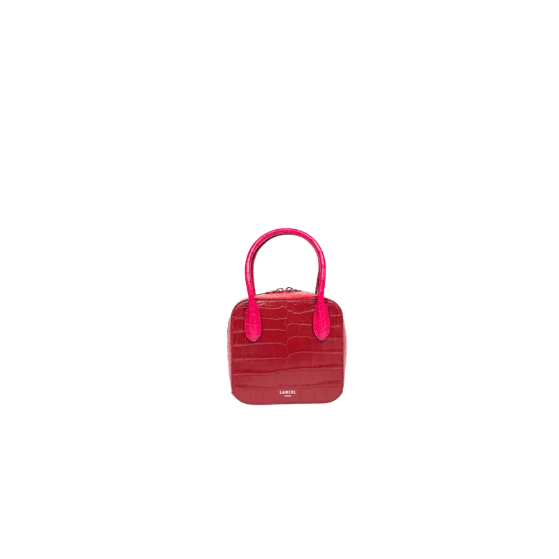 lancel - sac rabat alice facon croco brillant