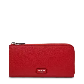 lancel - portefeuille slim zippé l ninon de lancel