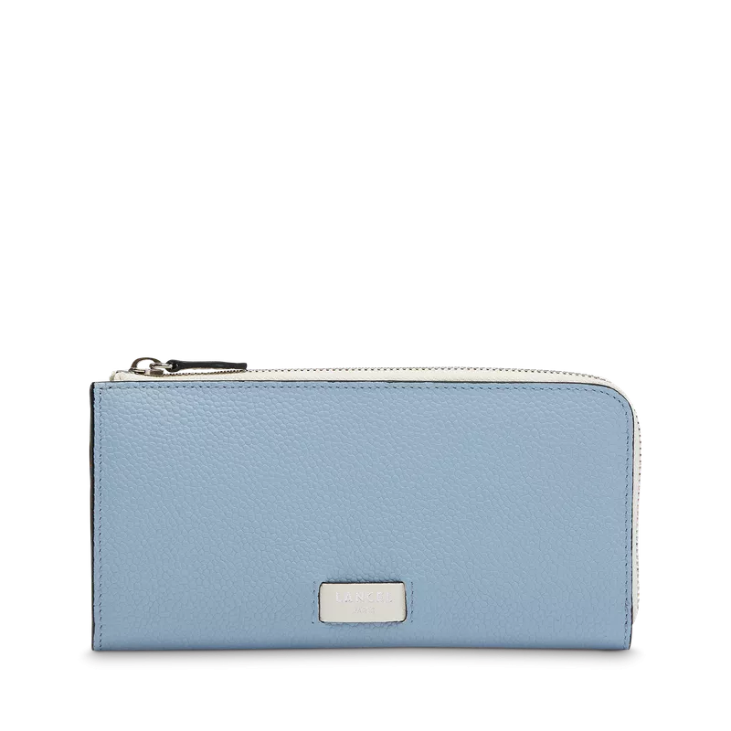 lancel - portefeuille slim zippé l ninon de lancel