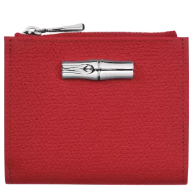 longchamp - portefeuille compact roseau
