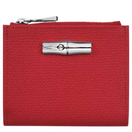 longchamp - portefeuille compact roseau