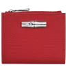 longchamp - portefeuille compact roseau