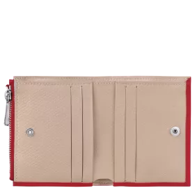 longchamp - portefeuille compact roseau