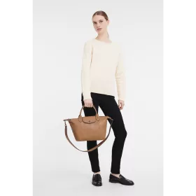 Sac porté main S  Le Pliage Cuir de Longchamp