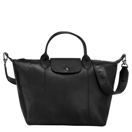 longchamp - sac porté main le pliage cuir