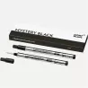 montblanc - 2 recharges pour rollerball legrand (f) mystery black
