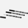 montblanc - recharges pour rollerball petit modèle mystery black (m) x3