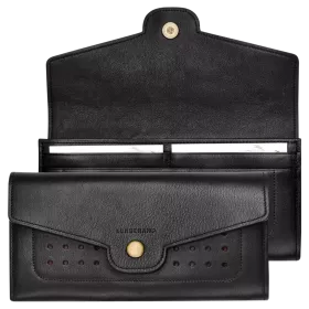longchamp - portefeuille long à rabat mademoiselle longchamp
