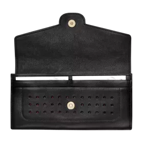 longchamp - portefeuille long à rabat mademoiselle longchamp