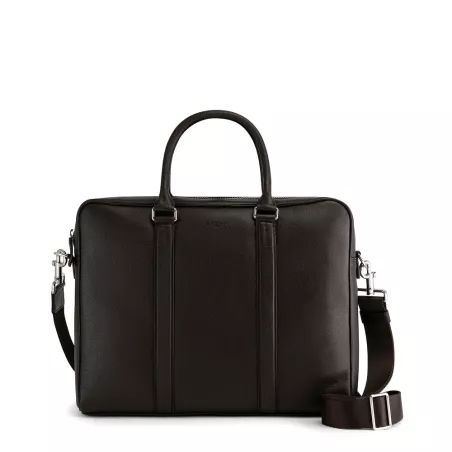 Porte Documents Slim 14" Charles En Cuir Grainé De Le Tanneur