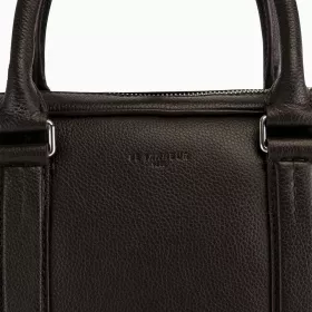Porte Documents Slim 14" Charles En Cuir Grainé De Le Tanneur