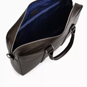 Porte Documents Slim 14" Charles En Cuir Grainé De Le Tanneur
