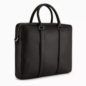 Porte Documents Slim 14" Charles En Cuir Grainé De Le Tanneur