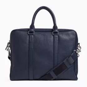 Porte Documents Slim 14" Charles En Cuir Grainé De Le Tanneur