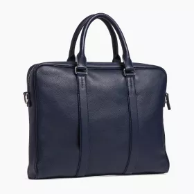 Porte Documents Slim 14" Charles En Cuir Grainé De Le Tanneur