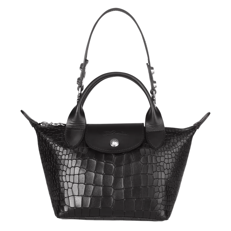 longchamp - sac porté main xs le pliage cuir longchamp - sac porté main xs le pliage cuir