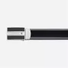 montblanc - ceinture réversible de 30 mm en cuir noir/marron
