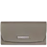 longchamp - portefeuille long à rabat roseau
