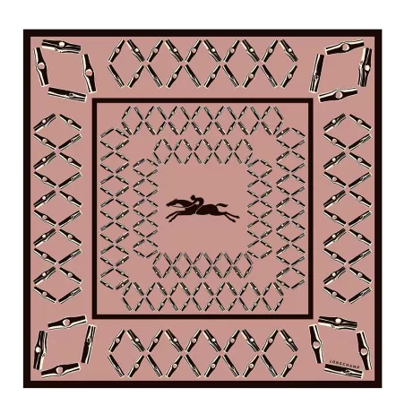 longchamp - carré de soie 70x70 cm