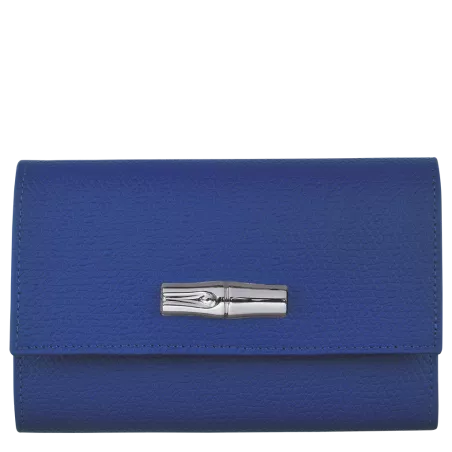 longchamp - portefeuille compact roseau