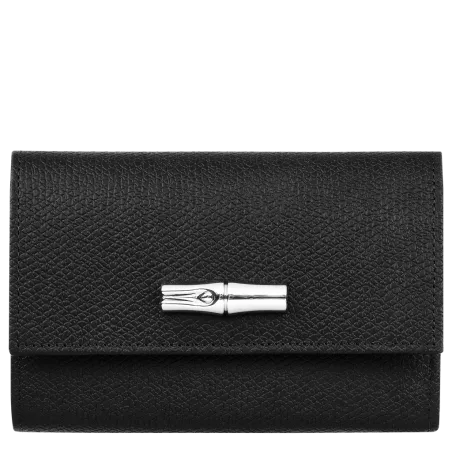 longchamp - portefeuille compact roseau
