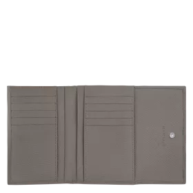 longchamp - portefeuille compact roseau