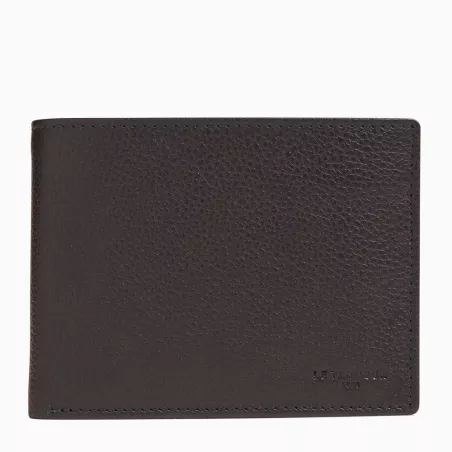 Portefeuille Horizontal Zippé 2 Volets Charles En Cuir Grainé De Le Tanneur