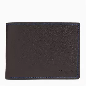 Portefeuille Horizontal Zippé 2 Volets Charles En Cuir Grainé De Le Tanneur
