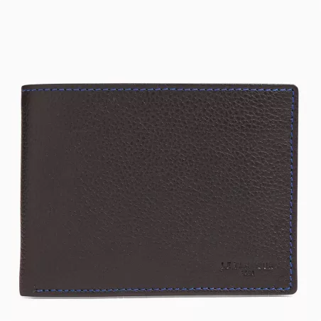 Portefeuille Horizontal Zippé 2 Volets Charles En Cuir Grainé De Le Tanneur