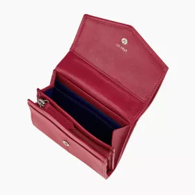 le tanneur - petit portefeuille zippé charlotte en cuir lisse