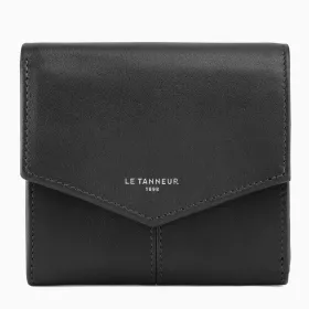 le tanneur - petit portefeuille zippé charlotte en cuir lisse