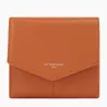 le tanneur - petit portefeuille zippé charlotte en cuir lisse