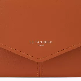 le tanneur - petit portefeuille zippé charlotte en cuir lisse