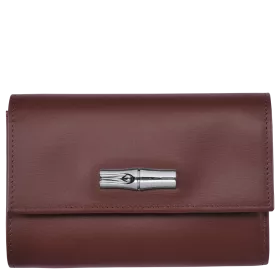 longchamp - portefeuille compact roseau box