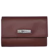 longchamp - portefeuille compact roseau box