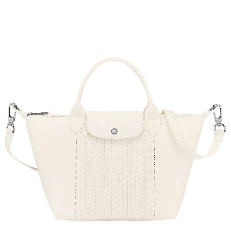 longchamp - sac porté main s le pliage cuir longchamp - sac porté main s le pliage cuir