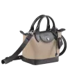 longchamp - sac porté main xs  le pliage cuir