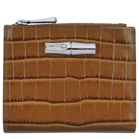 longchamp - portefeuille compact  roseau