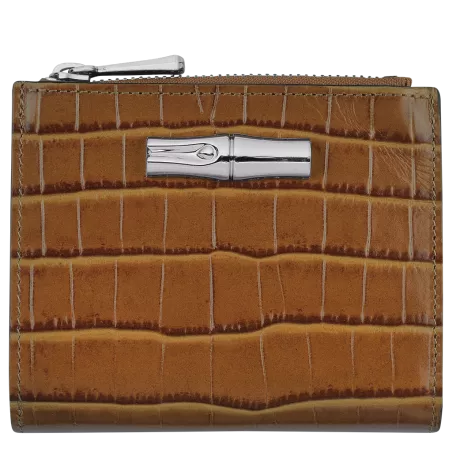 longchamp - portefeuille compact  roseau