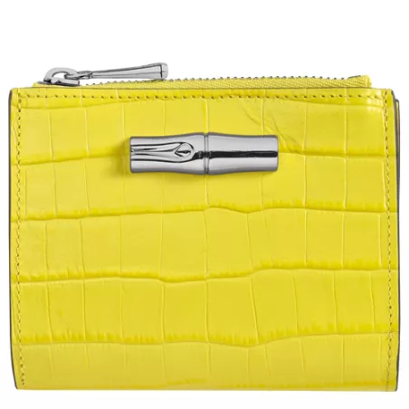 longchamp - portefeuille compact  roseau