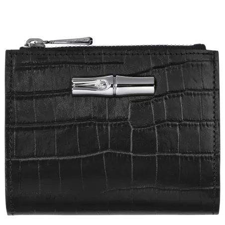 longchamp - portefeuille compact  roseau